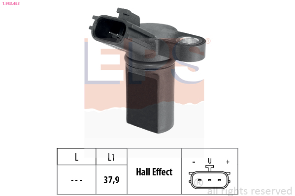 Sensor, camshaft position (3)  Art. 1953453