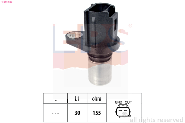 Sensor, crankshaft pulse (155)  Art. 1953594