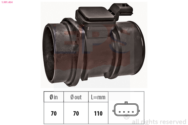 Volume Air Flow Sensor  Art. 1991454