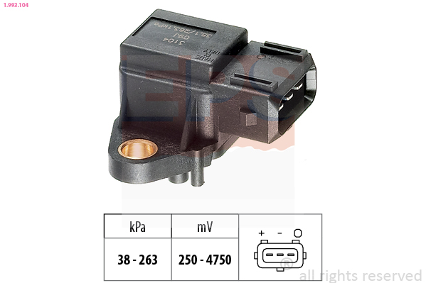 Sensor, boost pressure (3)  Art. 1993104