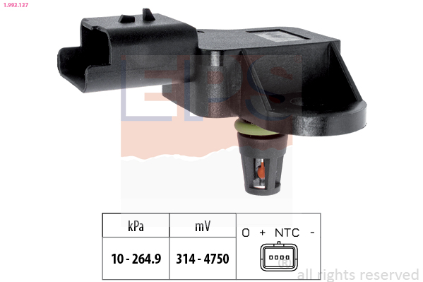 Sensor, boost pressure (4)  Art. 1993137