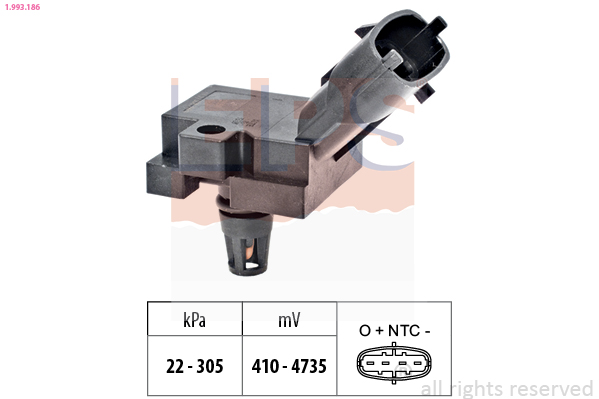 Sensor, boost pressure (4)  Art. 1993186