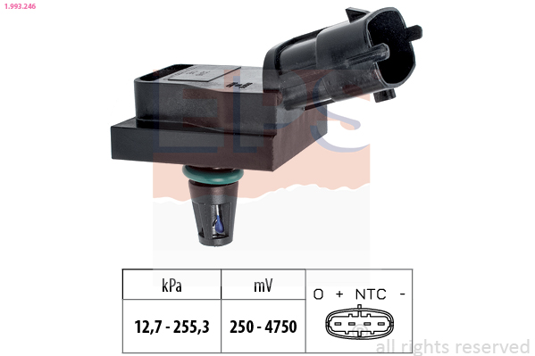 Sensor, boost pressure (20000)  Art. 1993246