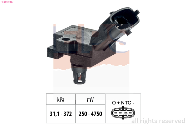 Sensor, boost pressure  Art. 1993248