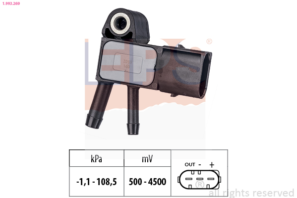 Sensor, exhaust pressure (3)  Art. 1993269