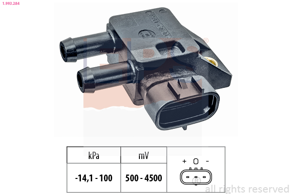 Sensor, exhaust pressure (0)  Art. 1993284