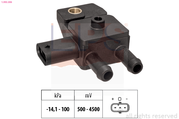 Sensor, exhaust pressure (3)  Art. 1993306