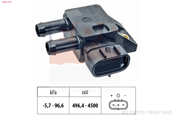 Sensor, exhaust pressure  Art. 1993333