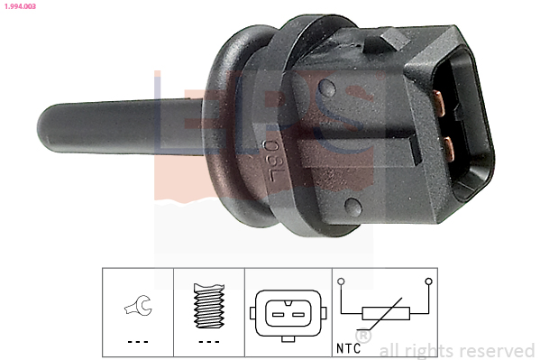 Sensor, intake air temperature (Front axle, left)  Art. 1994003