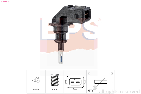 Sensor, intake air temperature (12 mm)  Art. 1994038