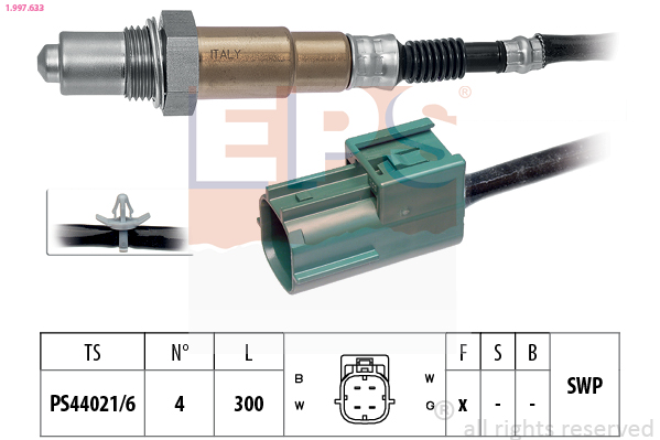 Lambda Sensor (Front axle)  Art. 1997633