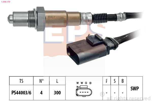 Lambda Sensor (Right)  Art. 1998170