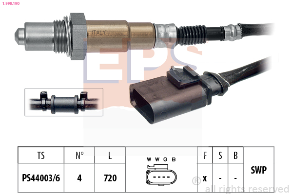 Lambda Sensor (720)  Art. 1998190