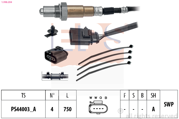 Lambda Sensor (Front axle)  Art. 1998204