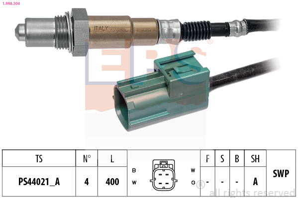 Lambda Sensor (Front axle)  Art. 1998304