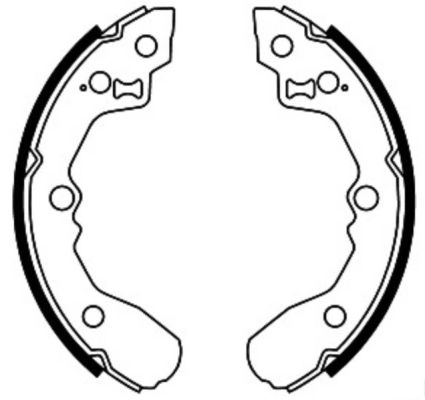 Brake Shoe Set (Rear axle)  Art. C00319ABE