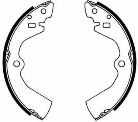 Brake Shoe Set (Rear axle)  Art. C01034ABE