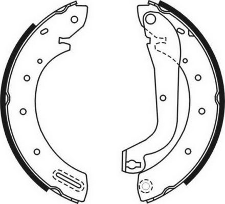 Brake Shoe Set (Rear axle)  Art. C01046ABE