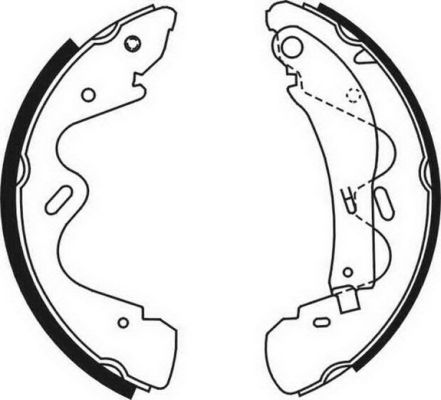 Brake Shoe Set (Rear axle)  Art. C01054ABE