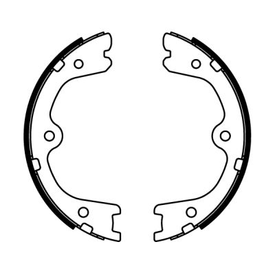 Brake Shoe Set, parking brake  Art. C01064ABE