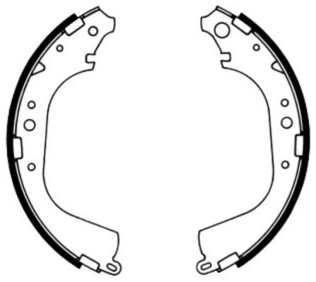 Brake Shoe Set (Rear axle)  Art. C02039ABE