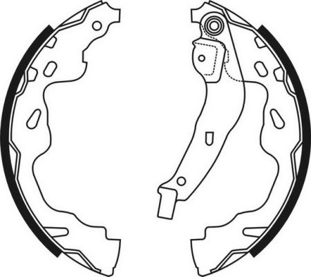 Brake Shoe Set (Rear axle)  Art. C02074ABE