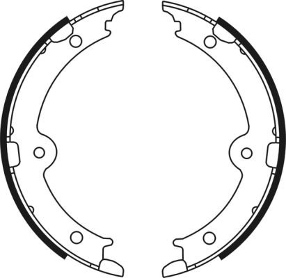 Brake Shoe Set, parking brake  Art. C02087ABE