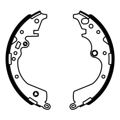 Brake Shoe Set (Rear axle)  Art. C02090ABE