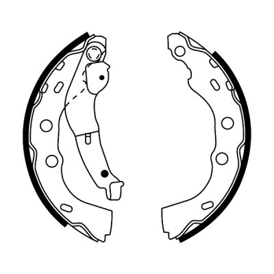 Brake Shoe Set (Rear axle)  Art. C08027ABE