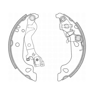 Brake Shoe Set (Rear axle)  Art. C0F018ABE