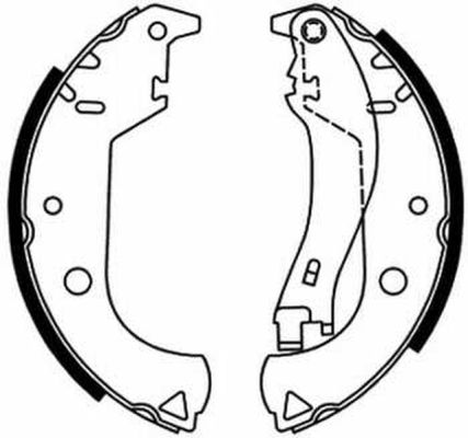 Brake Shoe Set (Rear axle)  Art. C0F020ABE