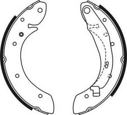 Brake Shoe Set (Rear axle)  Art. C0R030ABE