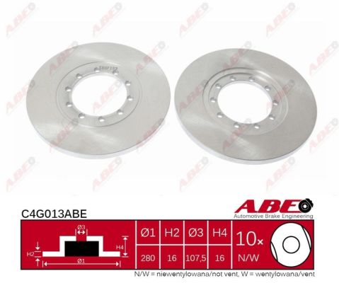 Brake Disc (Rear axle)  Art. C4G013ABE