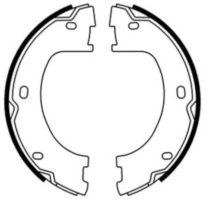 Brake Shoe Set, parking brake  Art. CRM015ABE