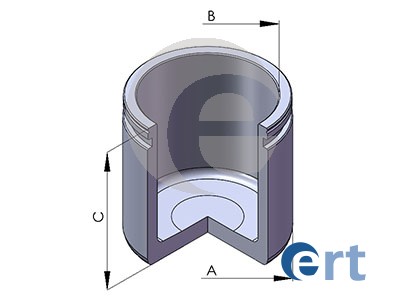 Piston, brake caliper (Front axle)  Art. 150233C