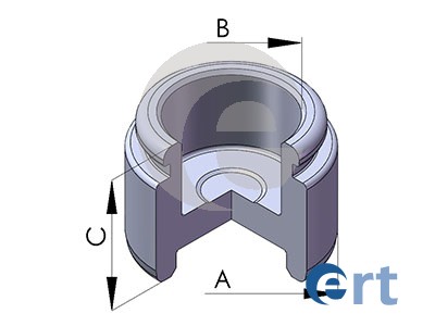 Piston, brake caliper (Rear axle)  Art. 150259C