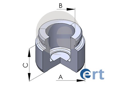 Piston, brake caliper (Rear axle)  Art. 150269C