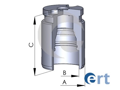 Piston, brake caliper (Rear axle)  Art. 150400C