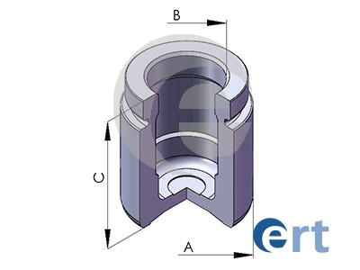 Piston, brake caliper (Rear axle)  Art. 150582C