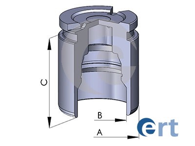 Piston, brake caliper (Rear axle)  Art. 150583C