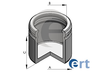 Piston, brake caliper (Front axle)  Art. 150595C