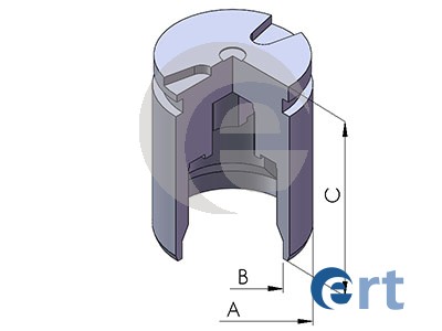 Piston, brake caliper (Rear axle)  Art. 150926C