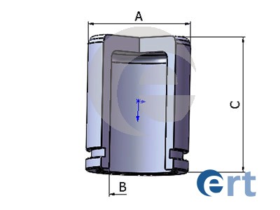 Piston, brake caliper (Front axle)  Art. 150966C