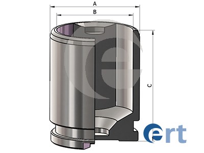 Piston, brake caliper (Rear axle)  Art. 151182C