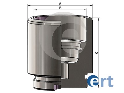 Piston, brake caliper (Rear axle)  Art. 151383C