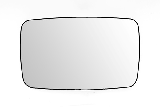 Mirror Glass, exterior mirror (Right)  Art. 2434G02