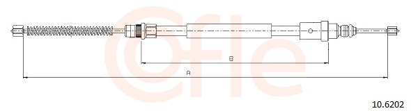 Cable Pull, parking brake (Right, Behind)  Art. 106202