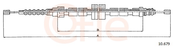 Cable Pull, parking brake (Right, Left, Back)  Art. 10679