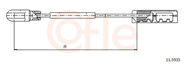 Cable Pull, parking brake (Left, Right, Back)  Art. 115935