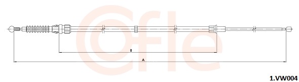 Cable Pull, parking brake (Left, Right, Back)  Art. 921VK004